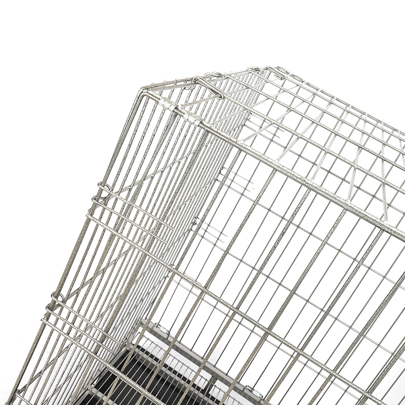 Großer Hunde Metalldrahtklapphundkäfig