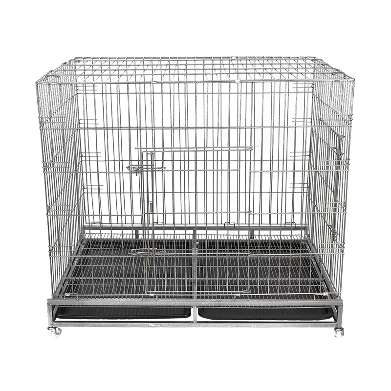 Großer Hunde Metalldrahtklapphundkäfig