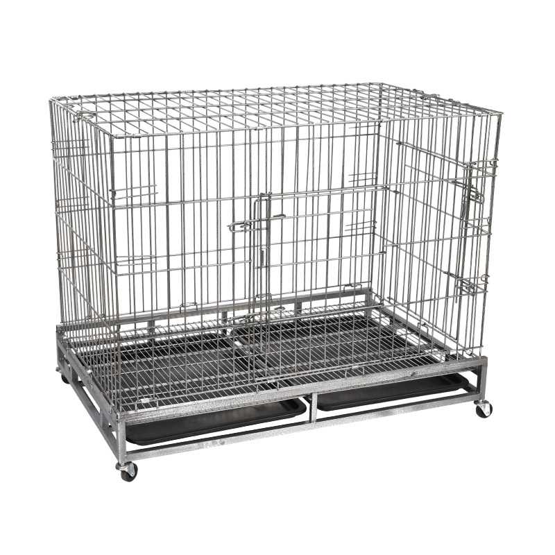 Großer Hunde Metalldrahtklapphundkäfig