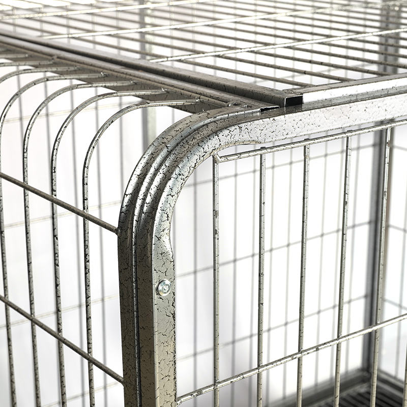 BT-125 Gegerbtes Eckverdrahtungshundkäfig abgerundeter Eckverdraht