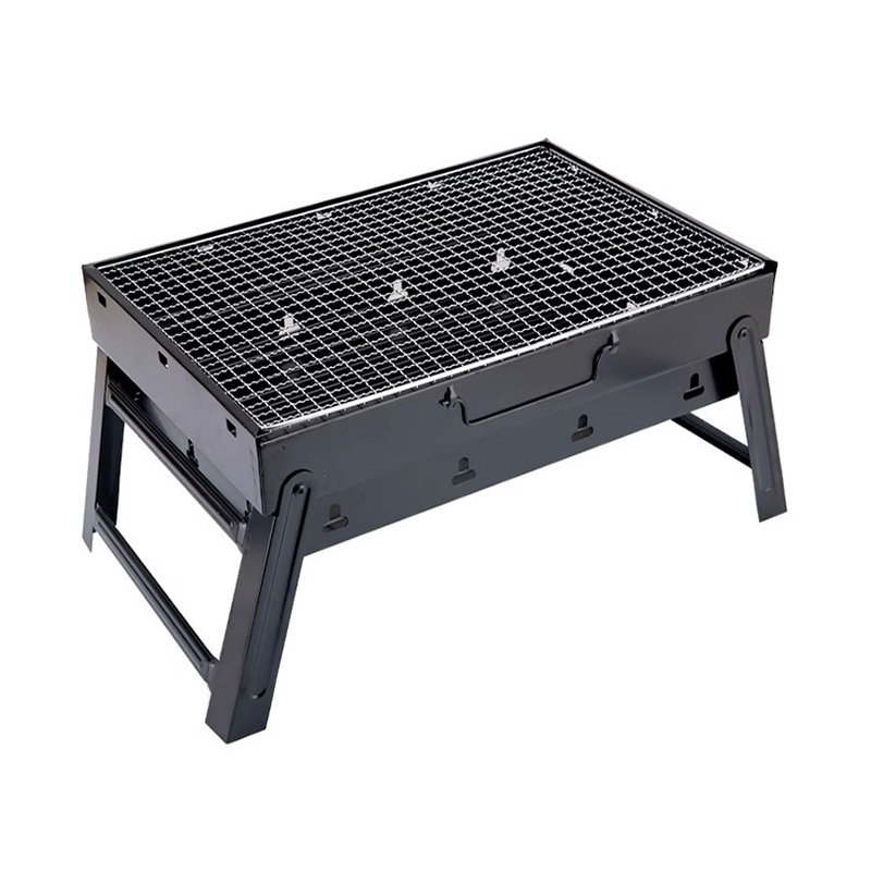 Faltbarer tragbarer X-förmiger Grill aus rostfreiem Stahl