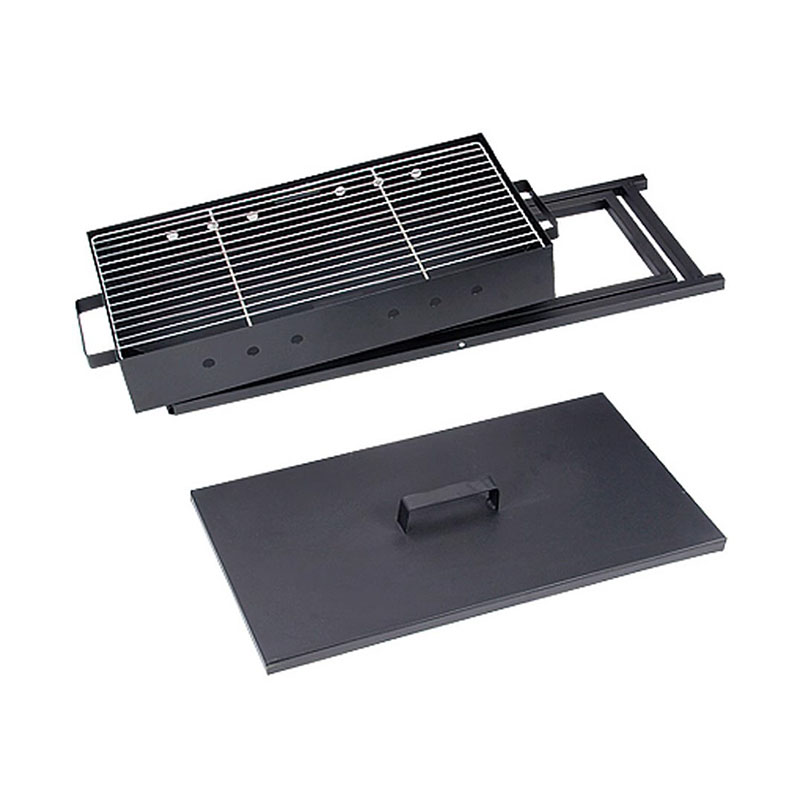 Bedeckter X-förmiger Grill