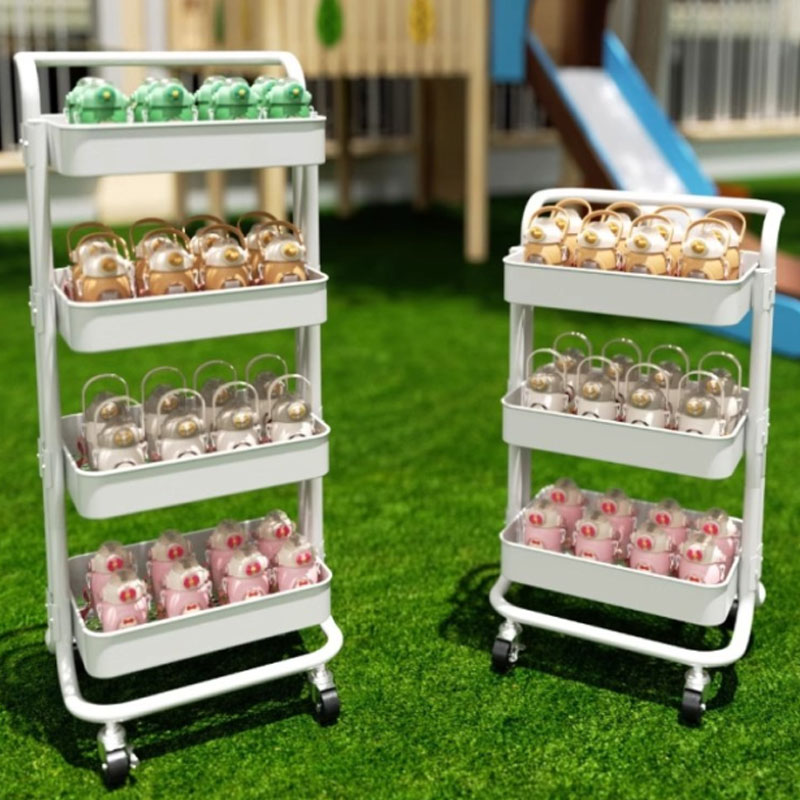 Floor Multi-Tier-Eingriff mobiler Trolley-Schelf
