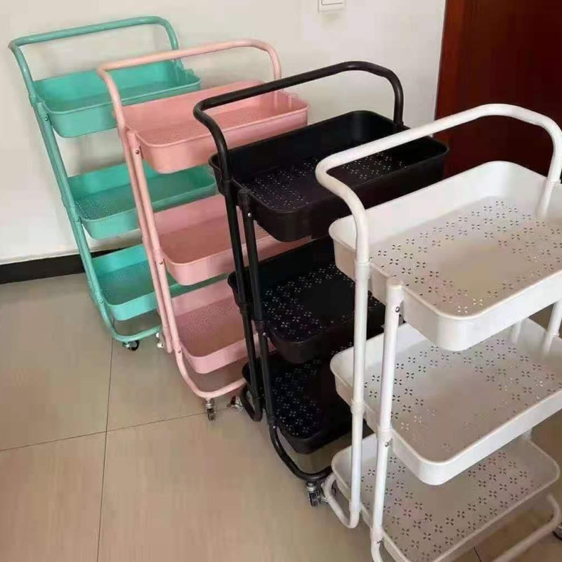 Floor Multi-Tier-Eingriff mobiler Trolley-Schelf